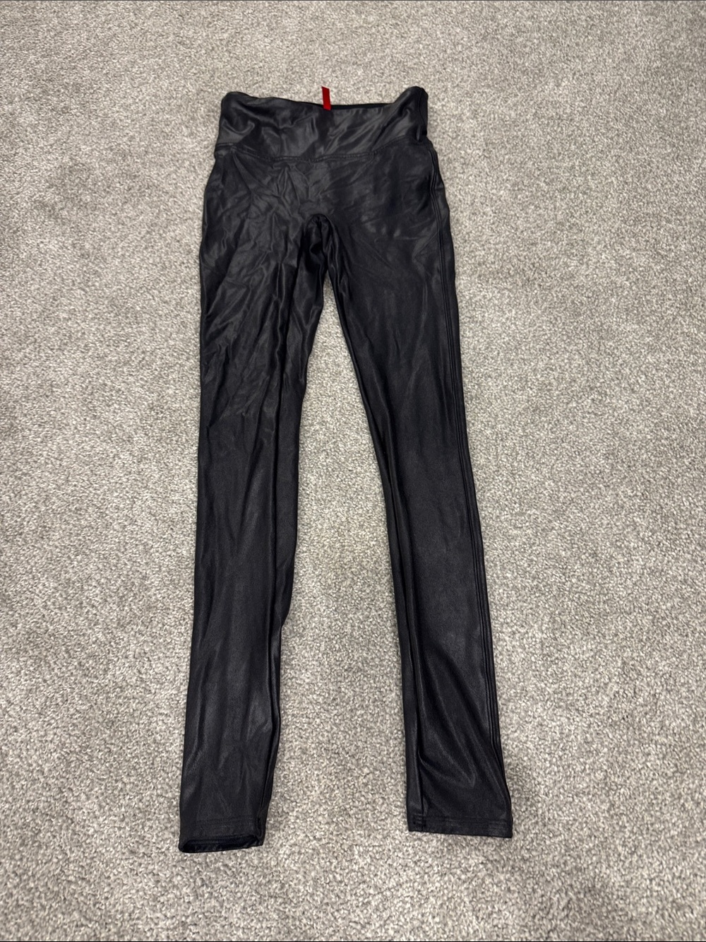Spanx Women’s black leather Leggings